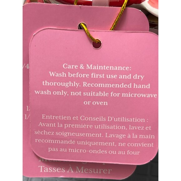 Master Class/The Bake Shop By  Peppermint Measuring Cups Set Hand Wash On - Picture 4 of 6